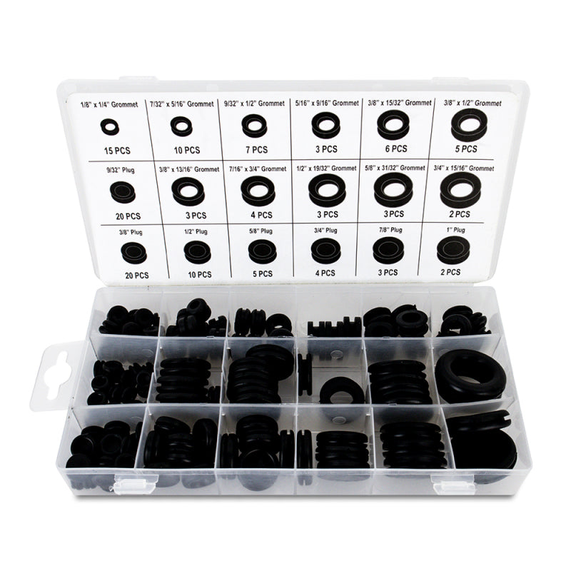 Mishimoto MMTL-GROM-125 - MISMMTL-GROM-125 - Mishimoto Rubber Grommet Assortment - 125Pc. - Shipped in Europe - Tuningsupply.com