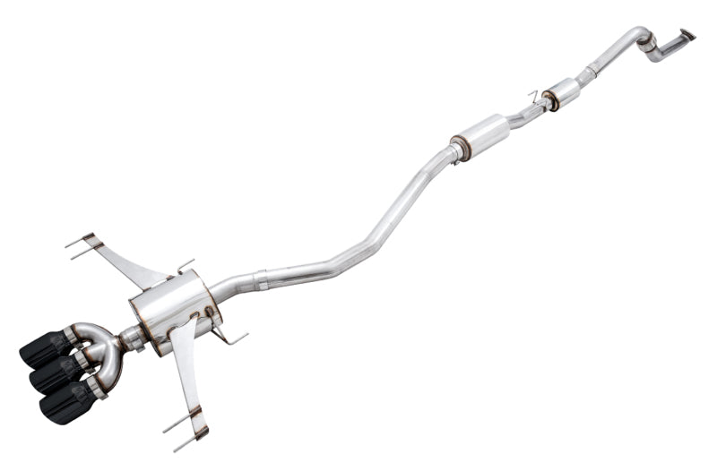 AWE Tuning 3015-43000 - AWE3015-43000 - AWE Tuning 2017+ Honda Civic Type R Touring Edition Exhaust w/Front & Mid Pipe - Diamond Blk Tips - Shipped in Europe - Tuningsupply.com