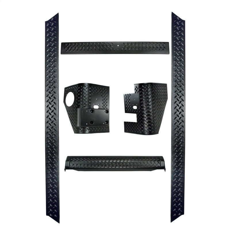 Rugged Ridge 11650.51 - RUG11650.51 - Rugged Ridge 6-Piece Body Armor Kit 97-06 Jeep Wrangler TJ - Shipped in Europe - Tuningsupply.com