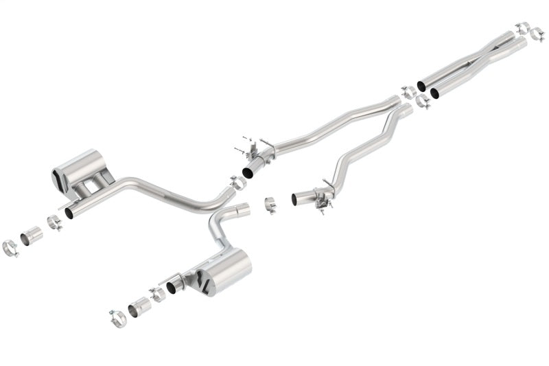 Borla 140672 - BOR140672 - Borla 15-16 Dodge Charger SRT 392 6.4L No Tip Single Split Rear Exit ATAK w/ Valves Exhaust - Shipped in Europe - Tuningsupply.com