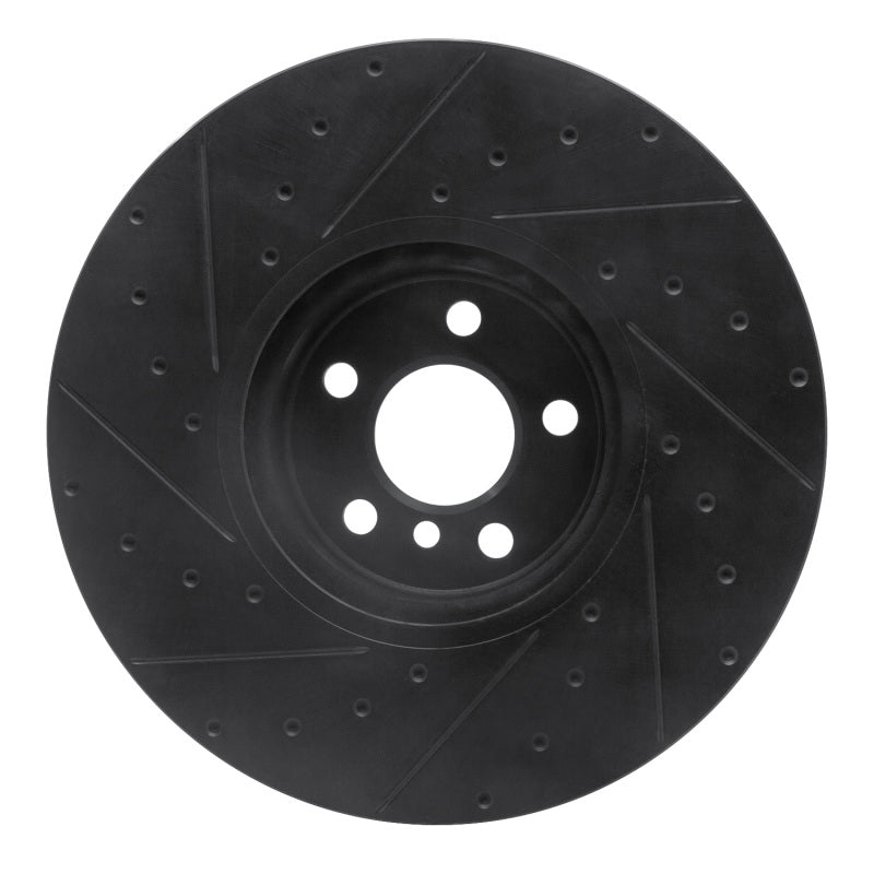 R1 Concepts - RNC633-31133D - R1 16-25 BMW 230I xDrive Right Front Drilled & Slotted Black Brake Rotor - Shipped in Europe - Tuningsupply.com