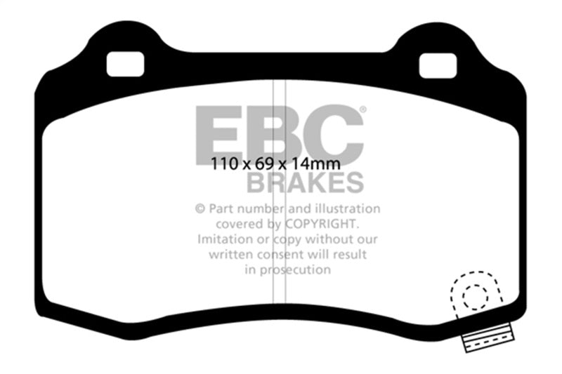 EBC UD1053 - EBCUD1053 - EBC 15+ Cadillac CTS 3.6 Twin Turbo Ultimax2 Rear Brake Pads - Shipped in Europe - Tuningsupply.com