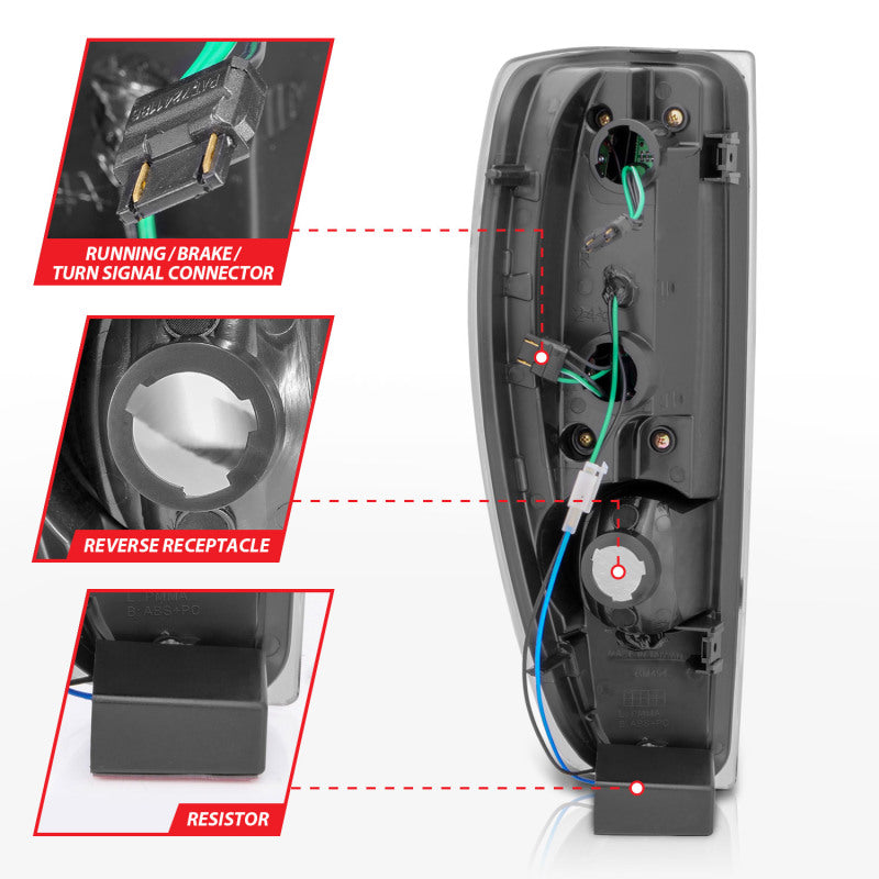 ANZO 311385 - ANZ311385 - ANZO 04-10 Chevy Colorado LED Taillights G2 - Black - Shipped in Europe - Tuningsupply.com