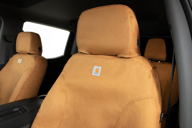Covercraft SSC8452CABN - CVRSSC8452CABN - Covercraft 16-23 Toyota Tacoma Carhartt SeatSaver Custom Second Row Seat Covers - Brown - Shipped in Europe - Tuningsupply.com