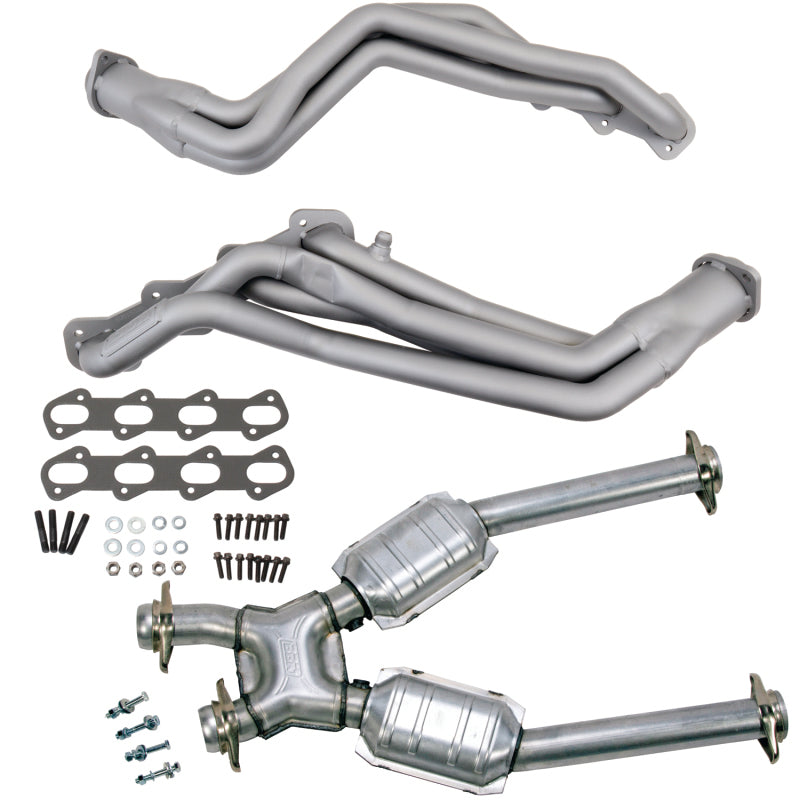 BBK 15332 - BBK15332 - BBK 99-04 Ford Mustang Cobra/Mach1 1-5/8 Long Tube Headers w/High Flow Catted X-Pipe (Ti Ceramic) - Shipped in Europe - Tuningsupply.com