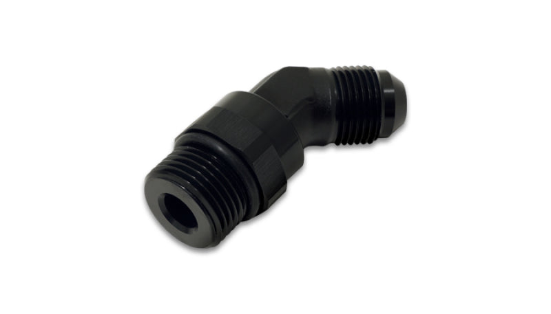 Vibrant 16944 - VIB16944 - Vibrant -8AN Male to Male -8AN Straight Cut 45 Degree Adapter Fitting - Anodized Black - Shipped in Europe - Tuningsupply.com