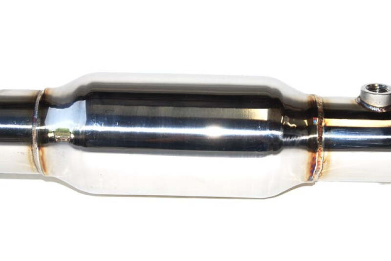 Invidia HS09MEXDPC - INVHS09MEXDPC - Invidia 08-15 Mitsubishi Evolution X High Flow Cat Downpipe & Test Pipe (One Piece) - Shipped in Europe - Tuningsupply.com