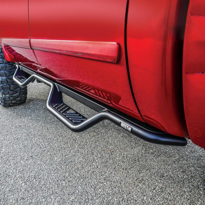Westin 20-11335 - WES20-11335 - Westin 1999-2016 Ford F-250/F-350/F-450/F-550 Crew Cab Outlaw Drop Nerf Step Bars Textured Black - Shipped in Europe - Tuningsupply.com