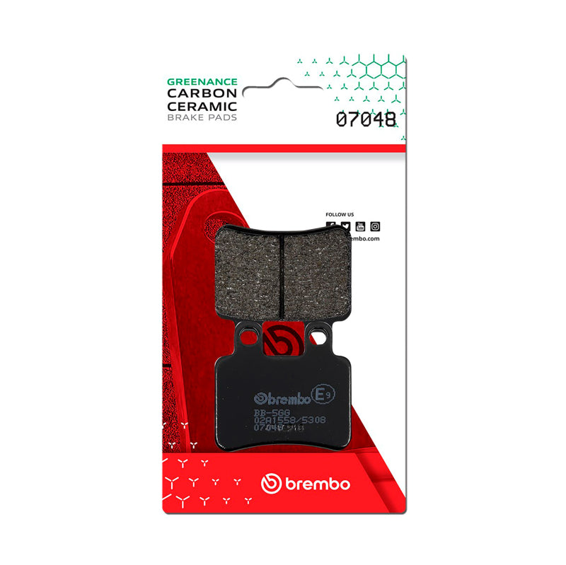 Brembo OE 07048 - BRE07048 - Brembo OE Peugeot Satelis/Sherco Se/Yamaha Dt/Yamaha Xt Carbon Ceramic Brake Pad - Front - Shipped in Europe - Tuningsupply.com