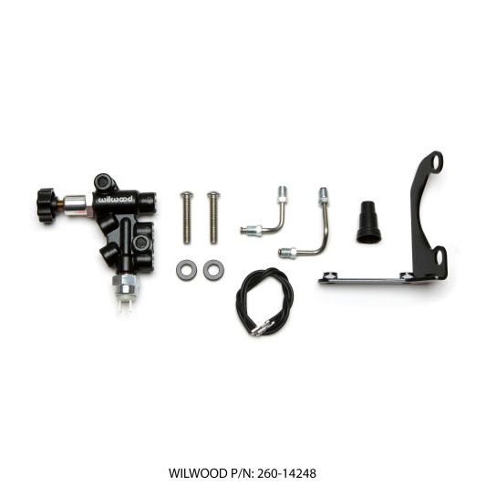 Wilwood 260-14248 - WIL260-14248 - Wilwood Tandem Remote Master Cylinder Mounting Bracket L/H Kit w/ Prop Valve - Shipped in Europe - Tuningsupply.com