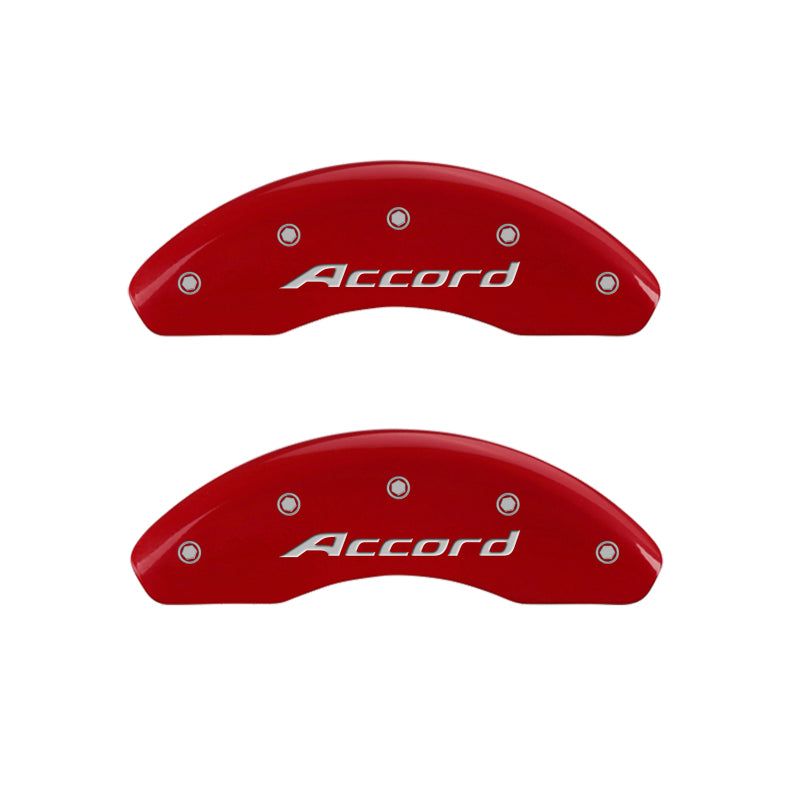 MGP 20207SACCRD - MGP20207SACCRD - MGP 4 Caliper Covers Engraved Front Accord Engraved Rear Accord Red finish silver ch - Shipped in Europe - Tuningsupply.com