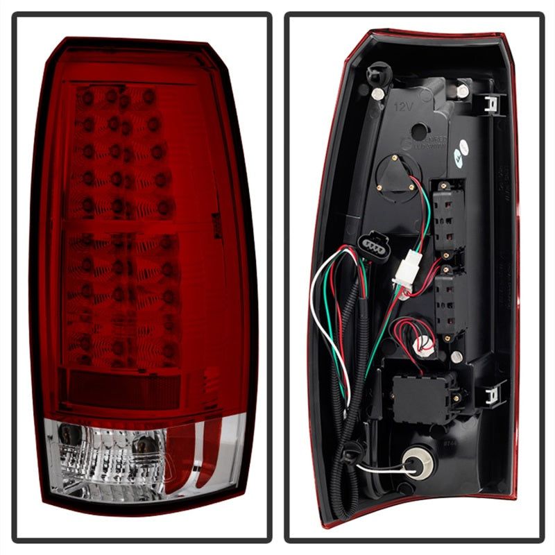 SPYDER 5032478 - SPY5032478 - Spyder Chevy Avalanche 07-13 LED Tail Lights Red Clear ALT-YD-CAV07-LED-RC - Shipped in Europe - Tuningsupply.com