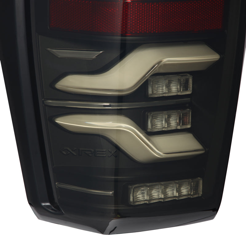 AlphaRex 680090 - ARX680090 - AlphaRex 16-21 Toyota Tacoma LUXX LED Taillights Blk w/Activ Light/Seq Signal - Shipped in Europe - Tuningsupply.com