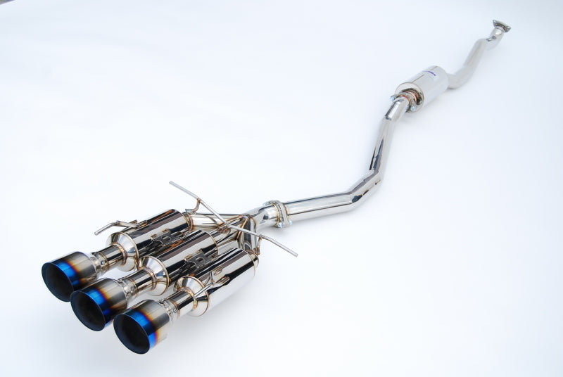 Invidia - INVHS17CS47GM3ST - Invidia 17+ Honda Civic SI Sedan Gemini Triple Titanium Tip Cat-back Exhaust - Shipped in Europe - Tuningsupply.com