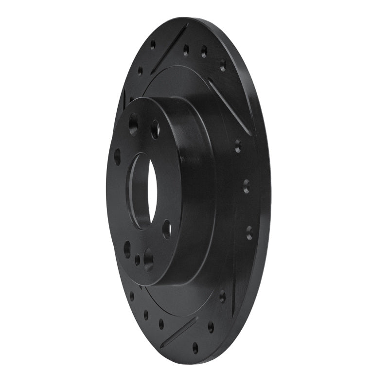 R1 Concepts 633-54003L - RNC633-54003L - R1 1990-2003 Ford Escort Rear Left Drilled & Slotted Black Brake Rotor - Shipped in Europe - Tuningsupply.com