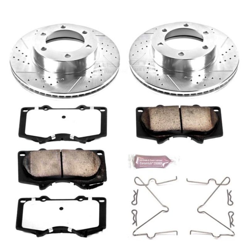 PowerStop K2324-36 - PSBK2324-36 - Power Stop 01-07 Toyota Sequoia Front Z36 Truck & Tow Brake Kit - Shipped in Europe - Tuningsupply.com