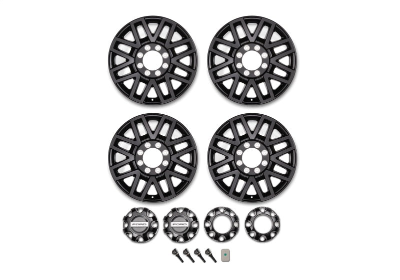 Ford Racing M-1007K-SU2008EB - FRPM-1007K-SU2008EB - Ford Racing 05-22 F-Super Duty 20in x 8in Wheel Package w/TPMS Kit - Black - Shipped in Europe - Tuningsupply.com