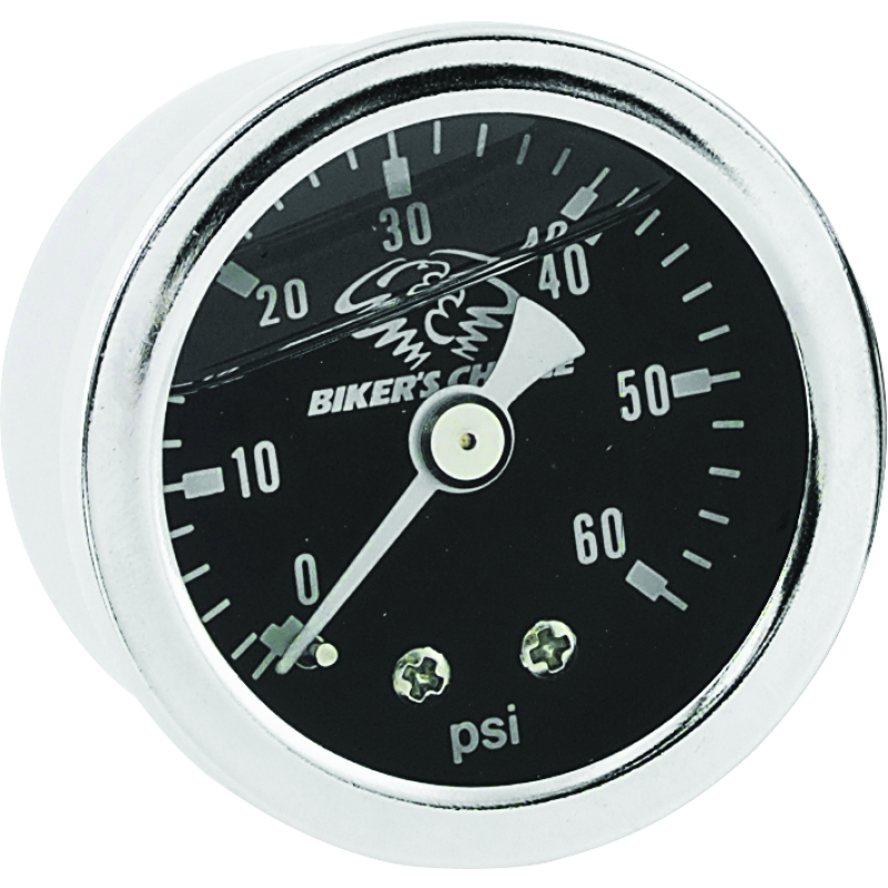 Bikers Choice 210079 - BKC210079 - Bikers Choice Black Face Liquid Filled Oil Pressure Gauge 0-60 Psi 1/8 NPT - Shipped in Europe - Tuningsupply.com