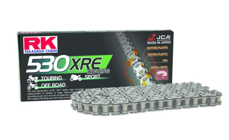 RK Chain 530XRE-130 - RKC530XRE-130 - RK Chain 530XRE-130L XWRING - Natural - Shipped in Europe - Tuningsupply.com
