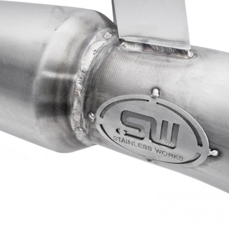 Stainless Works FCRS16DPCAT - SSWFCRS16DPCAT - Stainless Works 2016-18 Ford Focus RS 3in High-Flow Cats Downpipe Factory Connection - Shipped in Europe - Tuningsupply.com