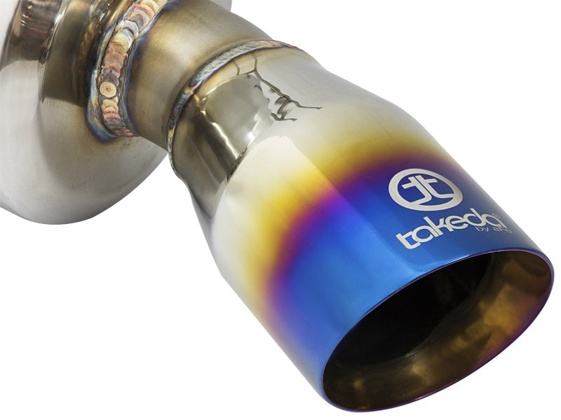 aFe 49-36615-L - AFE49-36615-L - aFe POWER Takeda 16-17 Honda Civic I4-1.5L (t) 2.5-2.25in 304 SS CB Dual-Exit Exhaust Blue Tips - Shipped in Europe - Tuningsupply.com