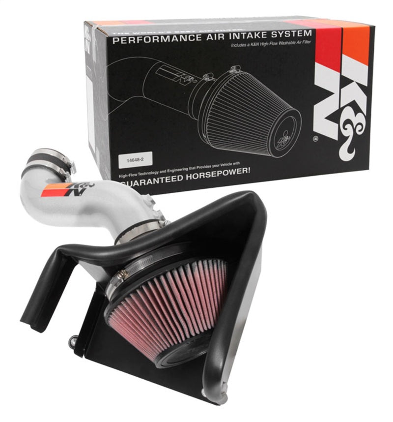 K&N Engineering 69-5321TS - KNN69-5321TS - K&N 15-18 Hyundai Sonata L4-2.4L F/I Silver Typhoon Short Ram Intake - Shipped in Europe - Tuningsupply.com