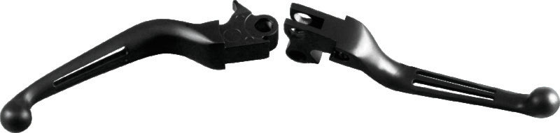 Bikers Choice 482861 - BKC482861 - Bikers Choice 96-16 Big Twin W/ Cable Clutch 96-03 XL Black Slotted Lever Set - Shipped in Europe - Tuningsupply.com