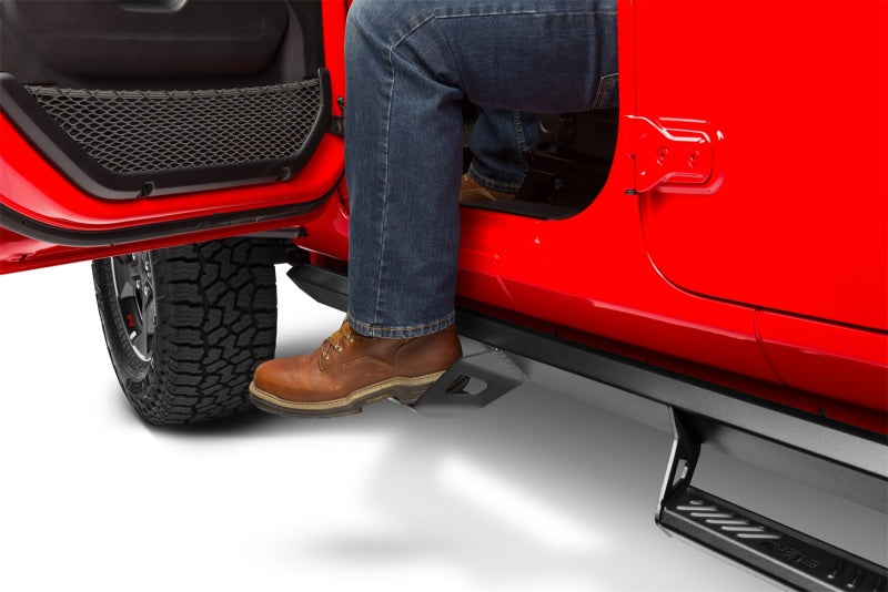 N-Fab - NFBPRJ1863-TX - N-Fab Predator Pro Step System 2018 Jeep Wrangler JL 4 Door SUV - Tex. Black - Shipped in Europe - Tuningsupply.com