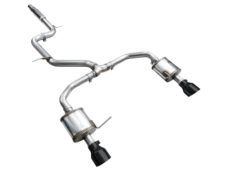AWE Tuning 3015-33275 - AWE3015-33275 - AWE Tuning 22-25 Volkswagen Jetta GLI Touring Edition Exhaust - Diamond Black Tips - Shipped in Europe - Tuningsupply.com