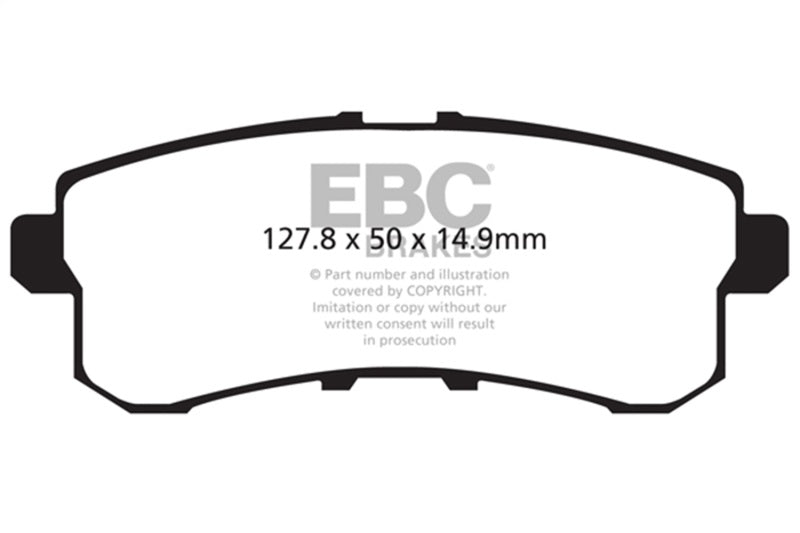 EBC DP41876R - EBCDP41876R - EBC 11-13 Infiniti QX56 5.6 Yellowstuff Rear Brake Pads - Shipped in Europe - Tuningsupply.com