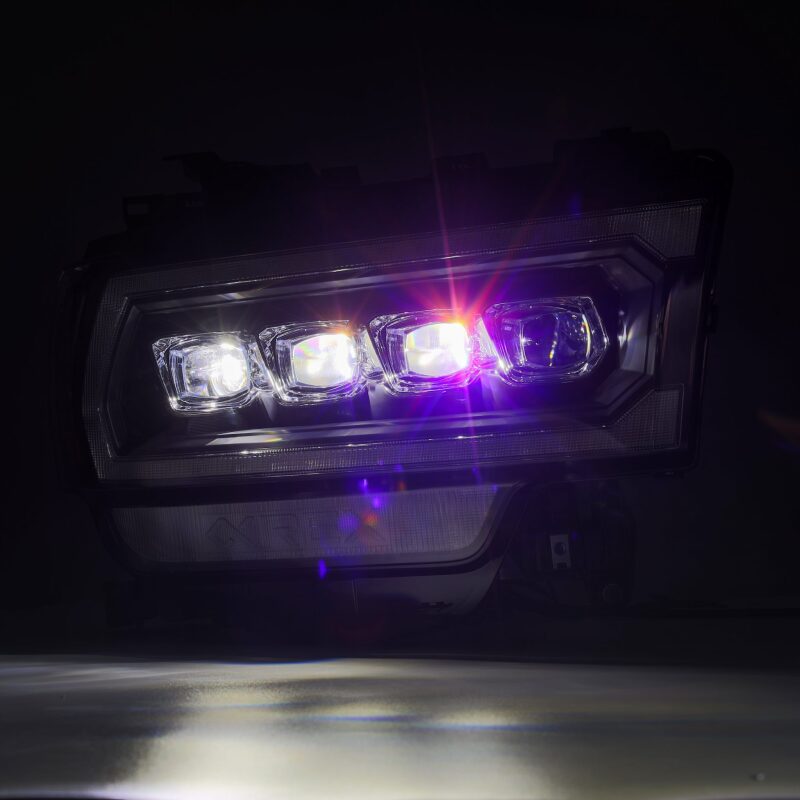 AlphaRex - ARX880553 - AlphaRex 19-21 Ram 2500 NOVA LED Proj Headlights Plank Style Black w/Activ Light/Seq Signal/DRL - Shipped in Europe - Tuningsupply.com
