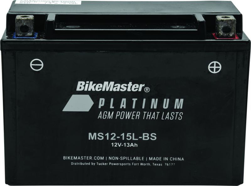 BikeMaster 780717 - BKM780717 - BikeMaster AGM Battery - MS12-15L-BS - Shipped in Europe - Tuningsupply.com