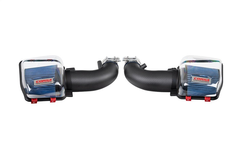 CORSA Performance 44013MT - COR44013MT - Corsa 2024+ Ford Mustang GT 5.0L Carbon Fiber Cold Air Intake w/ MaxFlow Oiled Air Filters - Matte - Shipped in Europe - Tuningsupply.com