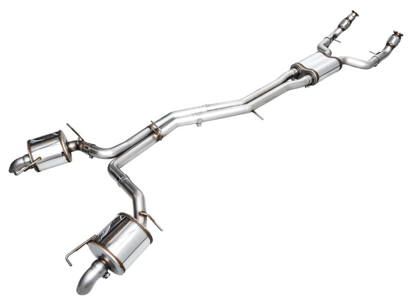 AWE Tuning 3015-31003 - AWE3015-31003 - AWE Audi 2019-2023 C8 A6/A7 3.0T Touring Edition Cat-back Exhaust- Turn Downs - Shipped in Europe - Tuningsupply.com