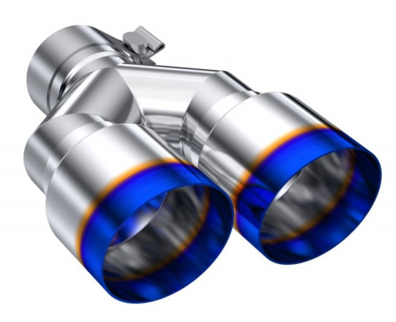 MBRP PT5171BE - MBRPT5171BE - MBRP Burnt End Tip 2.5 ID, Dual 3.5 OD Out, 9.5 length, Single wall 304 Stainless Steel - Shipped in Europe - Tuningsupply.com