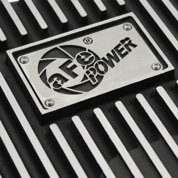 aFe 46-70182 - AFE46-70182 - aFe Power Transmission Pan Black Machined 11-14 Ford 6R140 Trucks V8 6.7L (td) - Shipped in Europe - Tuningsupply.com
