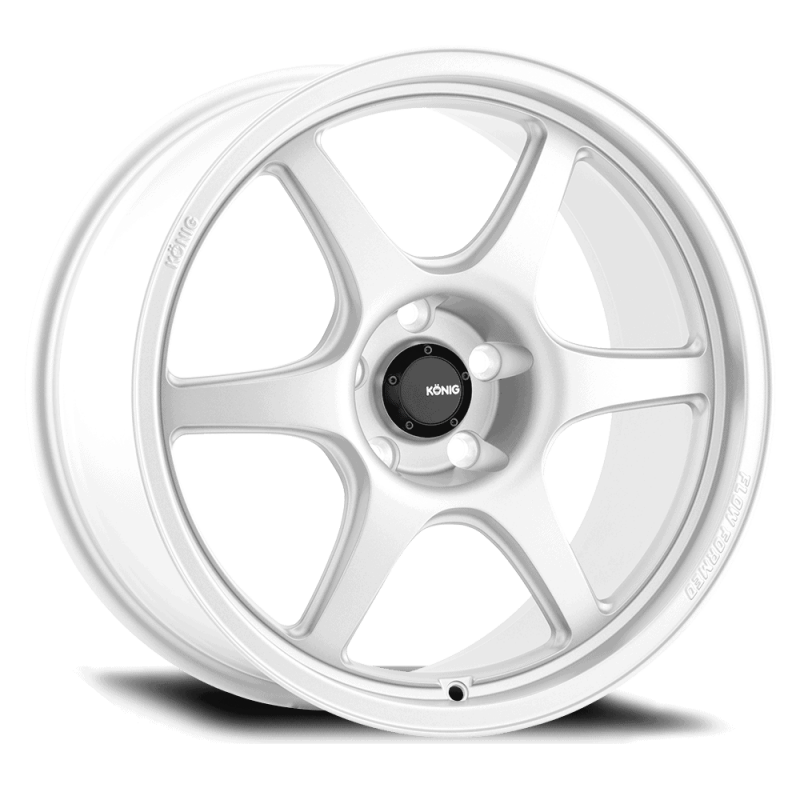 Konig HF8510025W - KNGHF8510025W - Konig Hexaform 15x8 4x100 ET25 Gloss White - Shipped in Europe - Tuningsupply.com