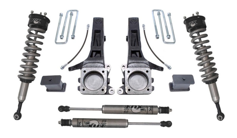 Maxtrac - MXTK886864F - MaxTrac 05-18 Toyota Tacoma 2WD 6 Lug 6.5in/4in MaxPro Elite Spindle Lift Kit w/FOX Shocks - Shipped in Europe - Tuningsupply.com
