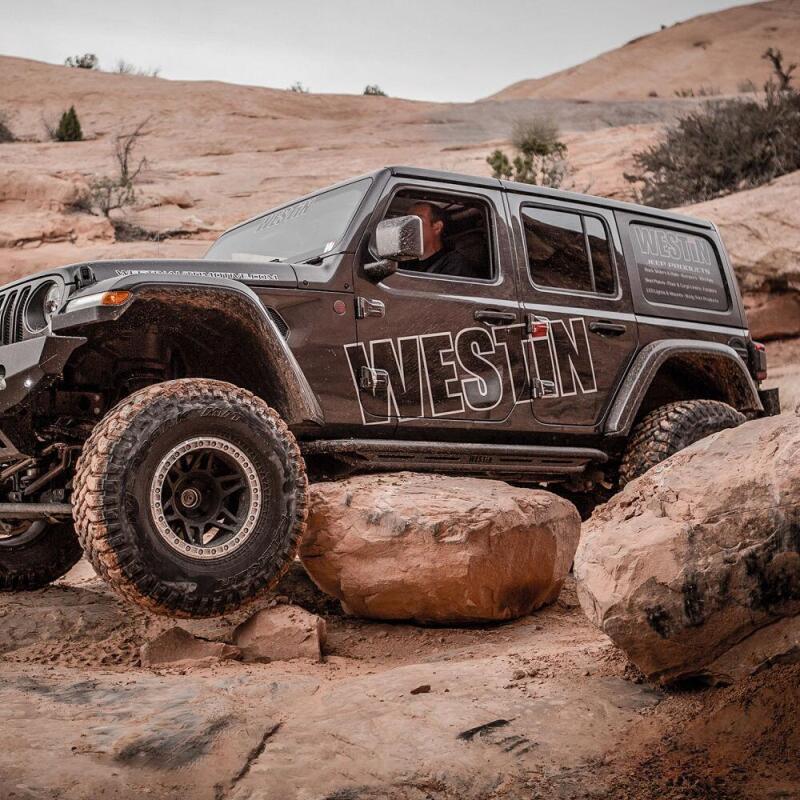 Westin 42-6025 - WES42-6025 - Westin/Snyper 2018+ Jeep Wrangler JL Unlimited 4DR Triple Tube Rock Rail Steps - Textured Black - Shipped in Europe - Tuningsupply.com