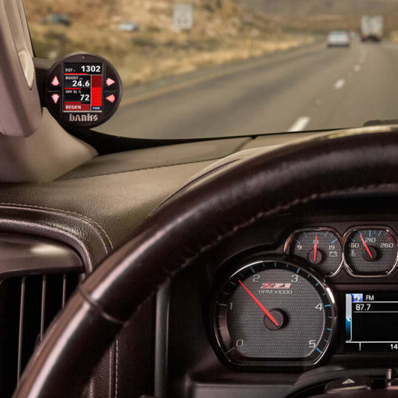 Banks Power 63349 - GBE63349 - Banks Power 15-19 Chevy/GMC 2500/3500 iDash Stealth Pod Mount - Single Gauge - Shipped in Europe - Tuningsupply.com