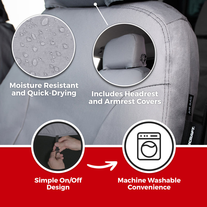 Covercraft SS2645PCCH - CVRSS2645PCCH - Covercraft 2026 Jeep Wrangler 2-Door (MT) Polycotton SeatSaver Custom Front Row Seat Covers - Shipped in Europe - Tuningsupply.com