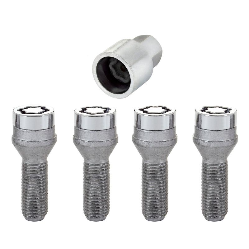 McGard 27000 - MCG27000 - McGard Wheel Lock Bolt Set - 4pk. (Cone Seat) M14X1.5 / 19mm Hex / 31.0mm Shank Length - Chrome - Shipped in Europe - Tuningsupply.com
