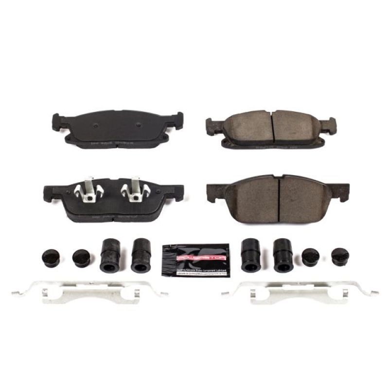PowerStop Z23-1818 - PSBZ23-1818 - Power Stop 15-19 Ford Edge Front Z23 Evolution Sport Brake Pads w/Hardware - Shipped in Europe - Tuningsupply.com