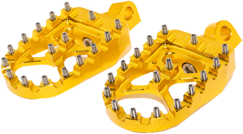 Bikers Choice 485216 - BKC485216 - Bikers Choice Male Mount BMX Style Gold Footpegs Pr - Shipped in Europe - Tuningsupply.com