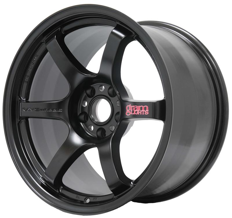Gram Lights WGIQ22EH - GLSWGIQ22EH - Gram Lights 57DR 17x9.0 +22 5x114.3 Semi Gloss Black Wheel - Shipped in Europe - Tuningsupply.com