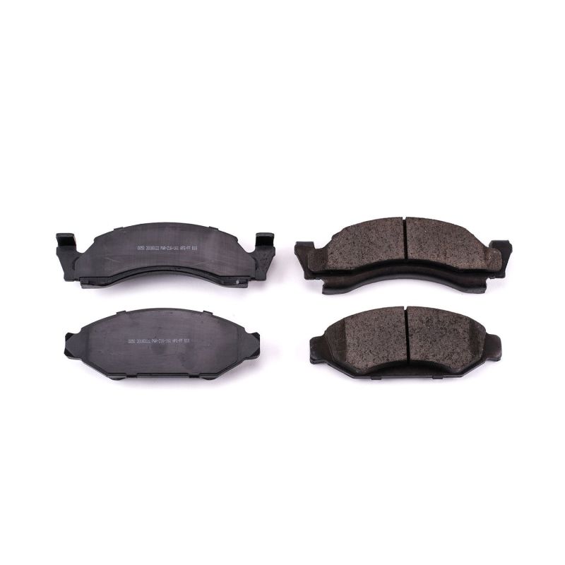 PowerStop 16-050 - PSB16-050 - Power Stop 76-86 Ford Bronco Front Z16 Evolution Ceramic Brake Pads - Shipped in Europe - Tuningsupply.com