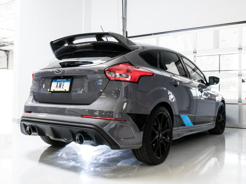 AWE Tuning 3025-33024 - AWE3025-33024 - AWE Tuning Ford Focus RS SwitchPath Cat-back Exhaust - Diamond Black Tips - Shipped in Europe - Tuningsupply.com