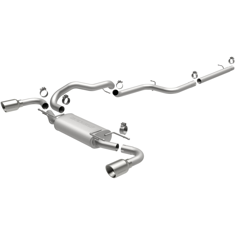 Magnaflow 15146 - MAG15146 - MagnaFlow 10-12 Mazda 3 L4 2.5L Hatchback Split Rear Exit Stainless Cat Back Performance Exhaust - Shipped in Europe - Tuningsupply.com