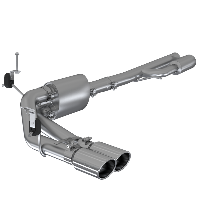 MBRP PS5092304 - MBRPS5092304 - MBRP 2019+ Chevrolet Silverado 1500 4.5L/5.3L Pre-Axle Dual Side Exit w/ 4in OD Tip- T304 - Shipped in Europe - Tuningsupply.com