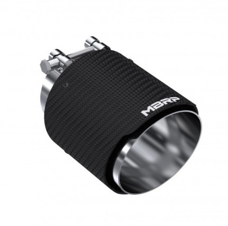 MBRP PT5180CF - MBRPT5180CF - MBRP Universal Carbon Fiber Dual Wall Tip 4.5in OD/3in Inlet/6.13in L - Shipped in Europe - Tuningsupply.com